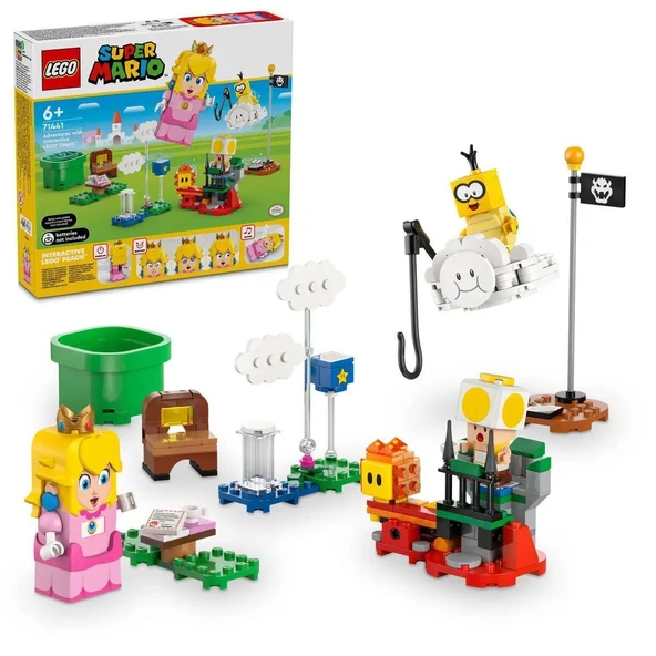 YUMURCAK TOYZ 71441 Lego Super Mario İnteraktif Peach ile Maceralar 208 parça +6 yaş Kız Erkek Çocuk Oyuncak Eğiti ürün görseli 1