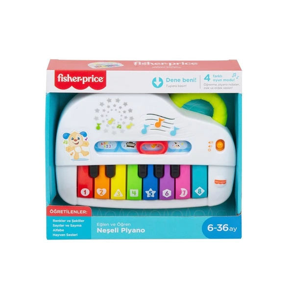 YUMURCAK TOYZ GTW20 Fisher Price® Neşeli Piyano / Türkçe / Eğlen ve Öğren Kız Erkek Çocuk Oyuncak Eğitici Oyuncakl ürün görseli 1