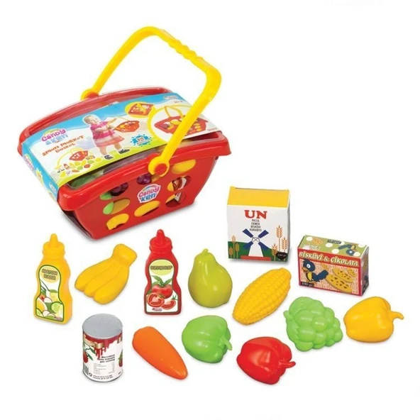 YUMURCAK TOYZ Dede Küçük Market Sepeti Kız Erkek Çocuk Oyuncak Eğitici Oyuncaklar ürün görseli 1