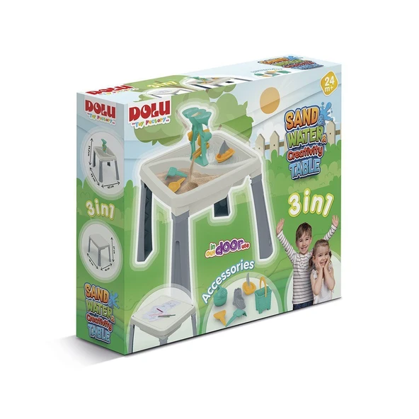 YUMURCAK TOYZ 2677 Su Kum Yaratıcılık Masası Kız Erkek Çocuk Oyuncak Eğitici Oyuncaklar ürün görseli 1