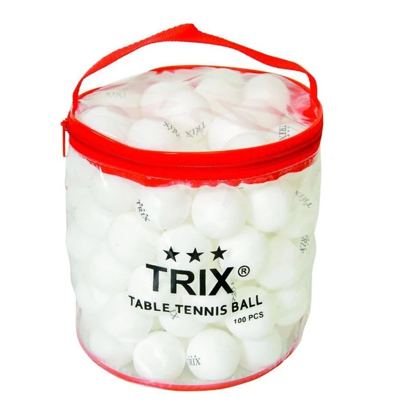 YUMURCAK TOYZ T-813A Trix Pinpon Topu Beyaz 100adet Kız Erkek Çocuk Oyuncak Eğitici Oyuncaklar ürün görseli 1