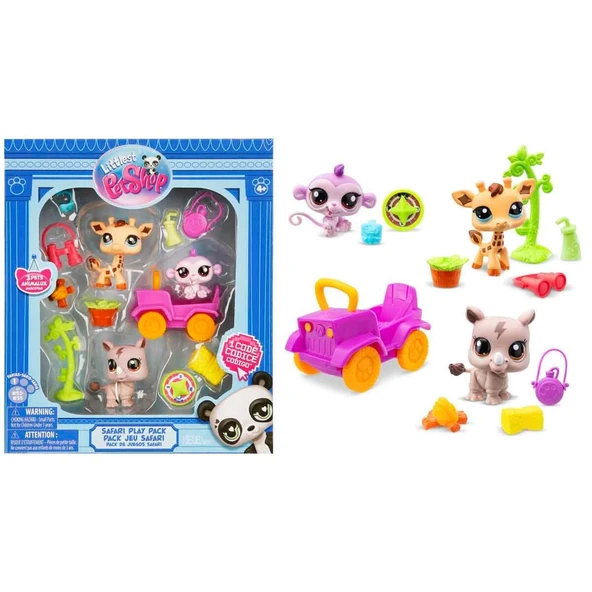YUMURCAK TOYZ Littlest Pet Shop Minişler Safari Oyun Seti S1 Kız Erkek Çocuk Oyuncak Eğitici Oyuncaklar ürün görseli 1