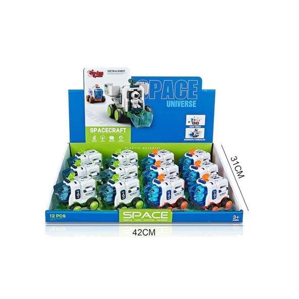 YUMURCAK TOYZ MG-D400-42 Sürtmeli Astronotlu Uzay Aracı - 1adet Stokta Olan Gönderilir Kız Erkek Çocuk Oyuncak Eği ürün görseli 1