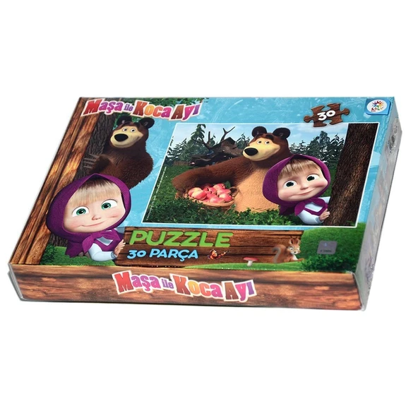 YUMURCAK TOYZ MS7574 Laço Kids Maşa ile Koca Ayı 30 Parça Puzzle Kız Erkek Çocuk Oyuncak Eğitici Oyuncaklar ürün görseli 1