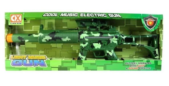 YUMURCAK TOYZ Sesli Işıklı Plastik Komando Tüfeği Kız Erkek Çocuk Oyuncak Eğitici Oyuncaklar ürün görseli 1