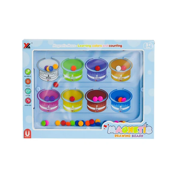 YUMURCAK TOYZ 677 Steam Renkler ve Sayılar Eğitim Tahtası -Birliktoys Kız Erkek Çocuk Oyuncak Eğitici Oyuncaklar ürün görseli 1