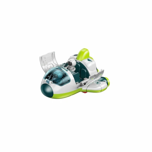 YUMURCAK TOYZ MG-D400-43 Sürtmeli Astronotlu Uzay Mekiği Kız Erkek Çocuk Oyuncak Eğitici Oyuncaklar ürün görseli 1