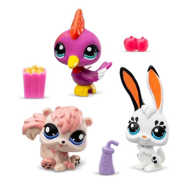 YUMURCAK TOYZ Littlest Pet Shop Minişler 3’lü Figür Seti S2 Kız Erkek Çocuk Oyuncak Eğitici Oyuncaklar ürün görseli 1