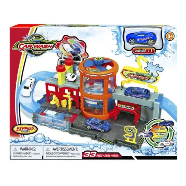 YUMURCAK TOYZ Express Wheels Araç Yıkama ve Renk Değiştirme Oyun Seti Kız Erkek Çocuk Oyuncak Eğitici Oyuncaklar ürün görseli 1