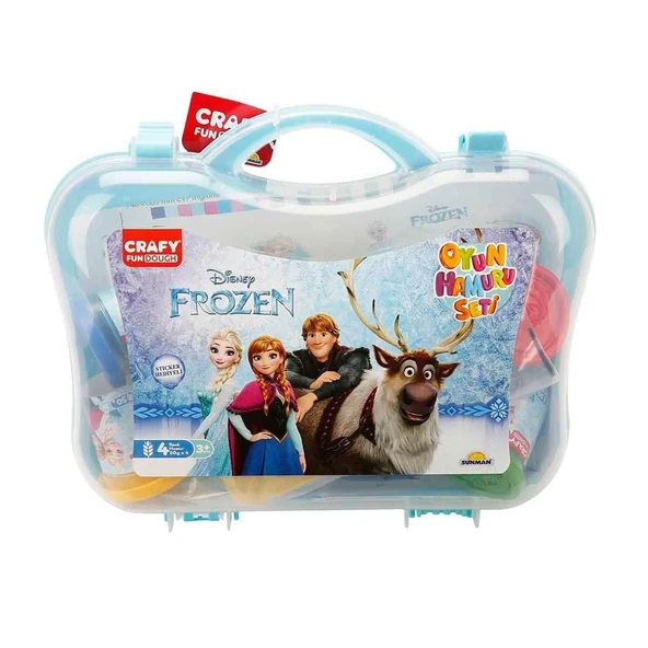 YUMURCAK TOYZ 1877 Crafy Frozen Çantalı Oyun Hamuru Seti 200 g 20 Parça Kız Erkek Çocuk Oyuncak Eğitici Oyuncaklar ürün görseli 1