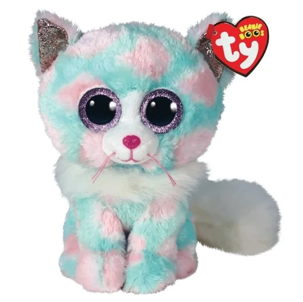 YUMURCAK TOYZ Ty Beanie Boos Peluş Kedi Opal 23cm Kız Erkek Çocuk Oyuncak Eğitici Oyuncaklar ürün görseli 1