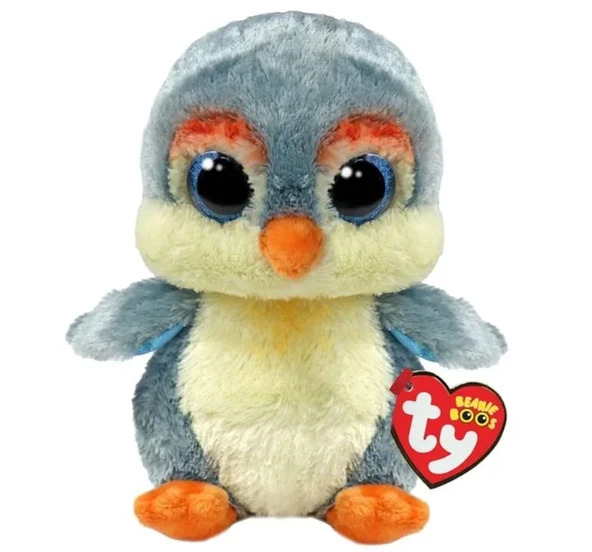 YUMURCAK TOYZ Ty Beanie Boos Peluş Penguen Fisher 15cm Kız Erkek Çocuk Oyuncak Eğitici Oyuncaklar ürün görseli 1