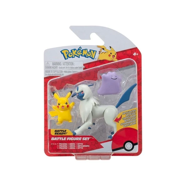 YUMURCAK TOYZ POK 95155-R Pokemon Battle 3Lü Figür Seti Kız Erkek Çocuk Oyuncak Eğitici Oyuncaklar ürün görseli 1