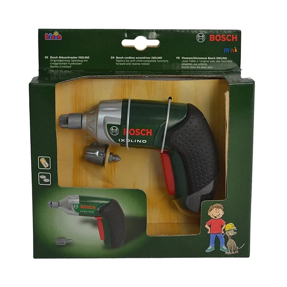 YUMURCAK TOYZ 8602 Bosch Ixolino Sesli ve Işıklı Oyuncak Matkap Tamir Seti Kız Erkek Çocuk Oyuncak Eğitici Oyuncak ürün görseli 1