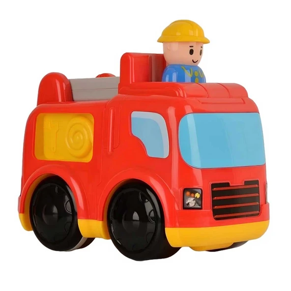 YUMURCAK TOYZ Eğlenceli Bas Git İtfaiye Arabam Kız Erkek Çocuk Oyuncak Eğitici Oyuncaklar ürün görseli 1