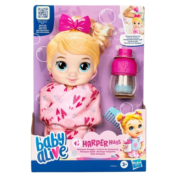 YUMURCAK TOYZ F9119 Baby Alive Şampuan Sevgisi Sarışın Bebek +3 yaş Kız Erkek Çocuk Oyuncak Eğitici Oyuncaklar ürün görseli 1