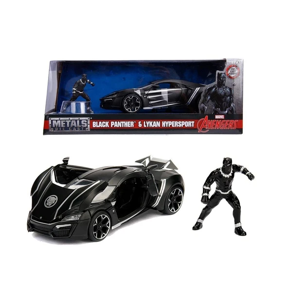 YUMURCAK TOYZ 253225004 Jada Marvel Avengers Lykan Hypersport Kız Erkek Çocuk Oyuncak Eğitici Oyuncaklar ürün görseli 1