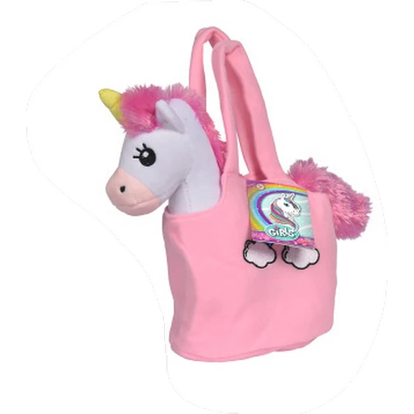 YUMURCAK TOYZ Çanta Unicornlu Peluş SMB-105560064 Kız Erkek Çocuk Oyuncak Eğitici Oyuncaklar ürün görseli 1