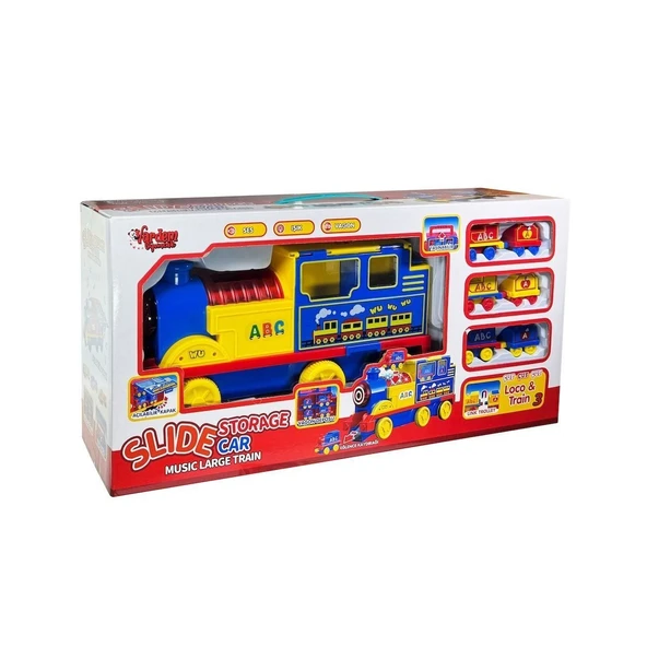 YUMURCAK TOYZ LFI-9522 Işıklı Müzikli İnteraktif Tren Kız Erkek Çocuk Oyuncak Eğitici Oyuncaklar ürün görseli 1