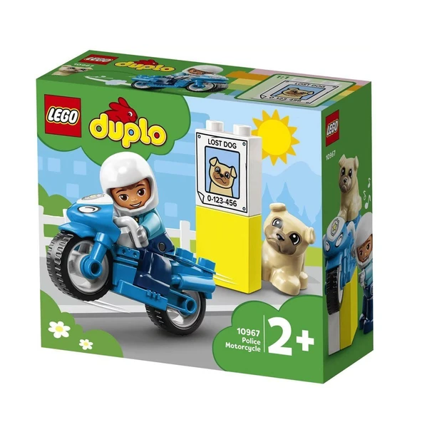 YUMURCAK TOYZ 10967 Lego Duplo - Polis Motosikleti, 5 parça +2 yaş Kız Erkek Çocuk Oyuncak Eğitici Oyuncaklar ürün görseli 1
