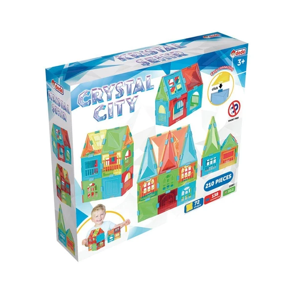 YUMURCAK TOYZ 03991 Kristal Şehir 210 Parça -Dede Kız Erkek Çocuk Oyuncak Eğitici Oyuncaklar ürün görseli 1