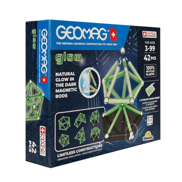 YUMURCAK TOYZ 0329 Parıltılı Manyetik Zeka Oyunu 42 Parça Kız Erkek Çocuk Oyuncak Eğitici Oyuncaklar ürün görseli 1
