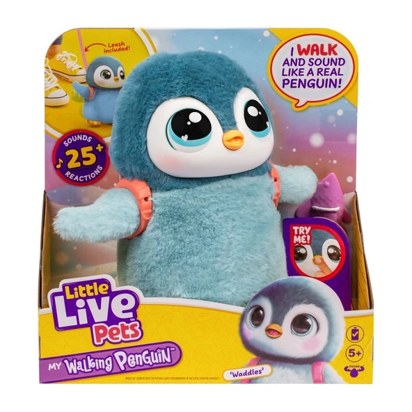 YUMURCAK TOYZ LP600000 Little Live Pets Yürüyen Penguen - 26535 Kız Erkek Çocuk Oyuncak Eğitici Oyuncaklar ürün görseli 1