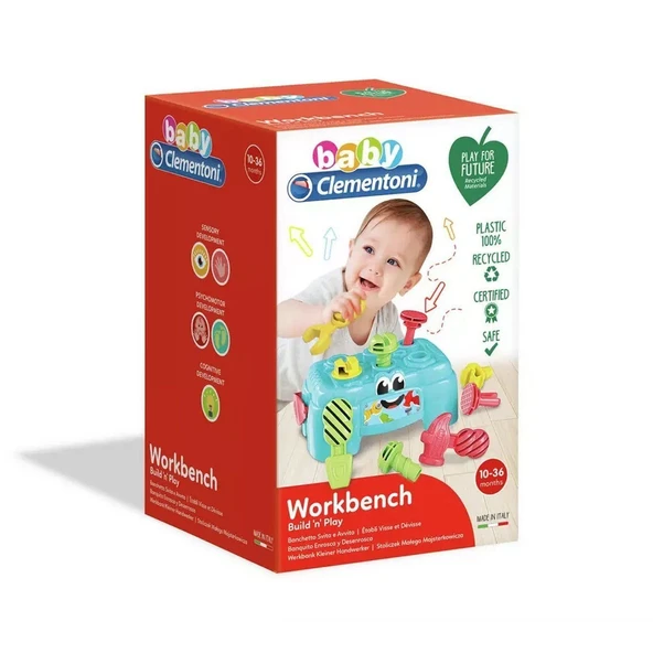 YUMURCAK TOYZ 17042 Baby Clementoni Çalışma Tezgahı / 10-36 ay Kız Erkek Çocuk Oyuncak Eğitici Oyuncaklar ürün görseli 1