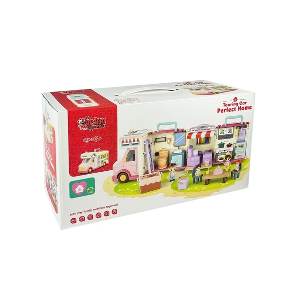 YUMURCAK TOYZ G0021 Sesli Aksesuarlı Açılıp-Katlanabilir Kutulu Karavan Kız Erkek Çocuk Oyuncak Eğitici Oyuncaklar ürün görseli 1