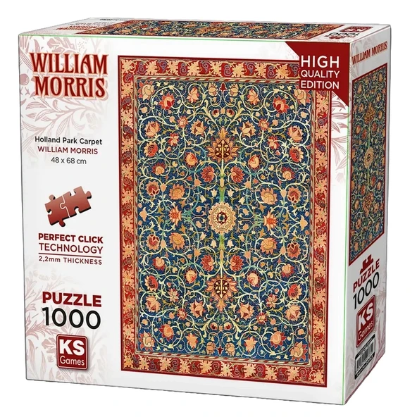 YUMURCAK TOYZ KS Games Morris: Holland Park Carpet Puzzle 1000 Parça 20763 Kız Erkek Çocuk Oyuncak Eğitici Oyuncak ürün görseli 1