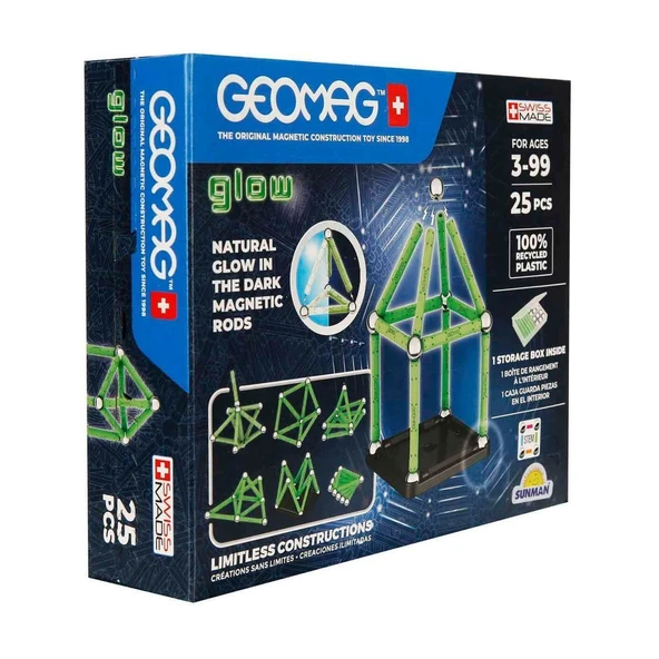 YUMURCAK TOYZ 000328 Parıltılı Manyetik Zeka Oyunu 25 Parça Kız Erkek Çocuk Oyuncak Eğitici Oyuncaklar ürün görseli 1