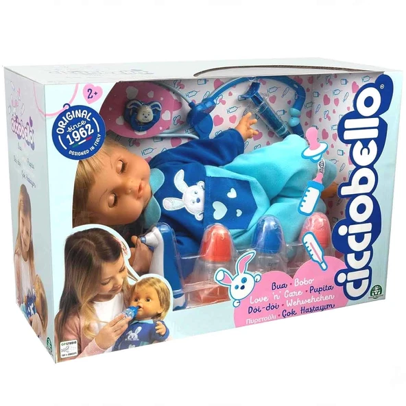 YUMURCAK TOYZ Cicciobello Çok Hastayım Doktor Setli Hasta Bebek 2023 Yeni Kız Erkek Çocuk Oyuncak Eğitici Oyuncakl ürün görseli 1