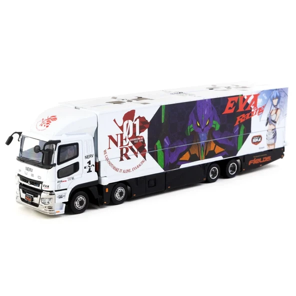 YUMURCAK TOYZ Tarmac Works 1/64 Mitsubishi Fuso Super Great EVA Racing Kız Erkek Çocuk Oyuncak Eğitici Oyuncaklar ürün görseli 1