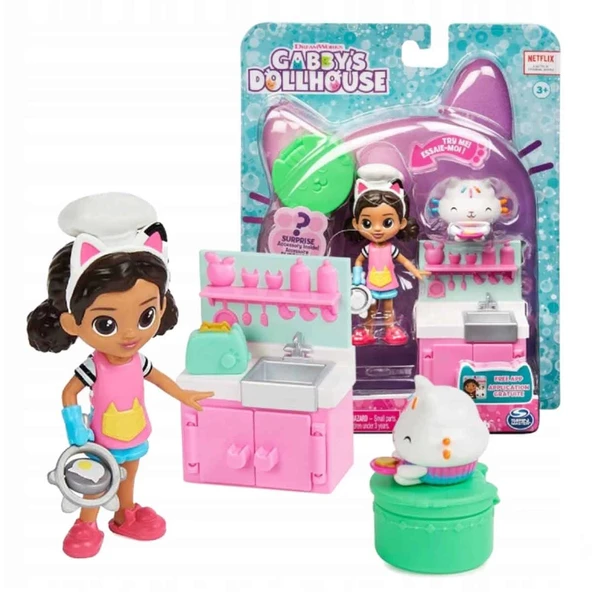 YUMURCAK TOYZ Gabby's Poppenhuis Figürlü Mutfak Seti 6066483 Kız Erkek Çocuk Oyuncak Eğitici Oyuncaklar ürün görseli 1