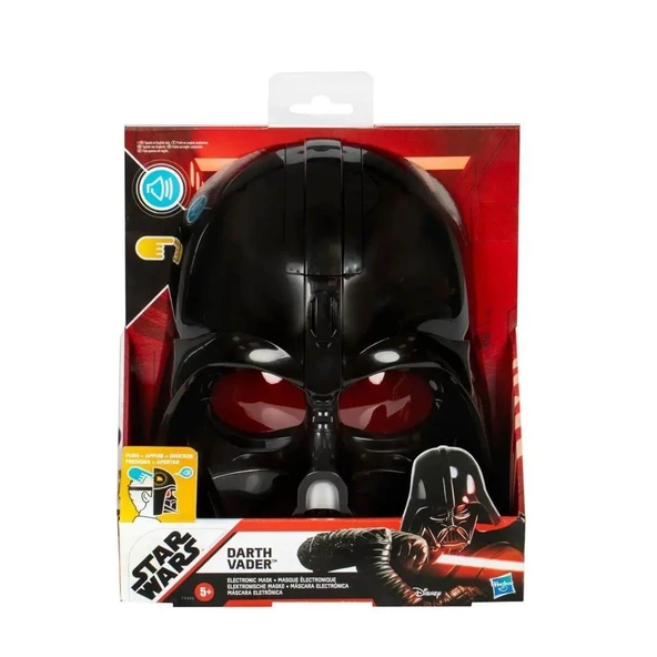 YUMURCAK TOYZ F9498 Star Wars Darth Vader Elektronik Maske Kız Erkek Çocuk Oyuncak Eğitici Oyuncaklar ürün görseli 1
