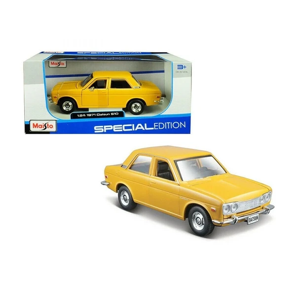YUMURCAK TOYZ MAY 31818 1:24 1971 Model Araba Datsun 510 -Necotoys Kız Erkek Çocuk Oyuncak Eğitici Oyuncaklar ürün görseli 1