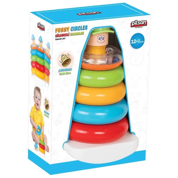YUMURCAK TOYZ 03 267 Pilsan Eğlenceli Halkalar Kız Erkek Çocuk Oyuncak Eğitici Oyuncaklar ürün görseli 1