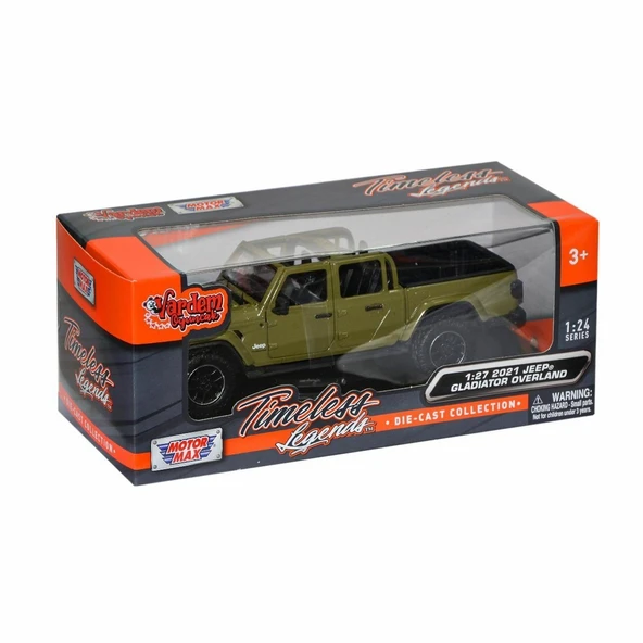 YUMURCAK TOYZ MM-79367 Jeep Gladiatör Overland 1:24 2021 Kız Erkek Çocuk Oyuncak Eğitici Oyuncaklar ürün görseli 1