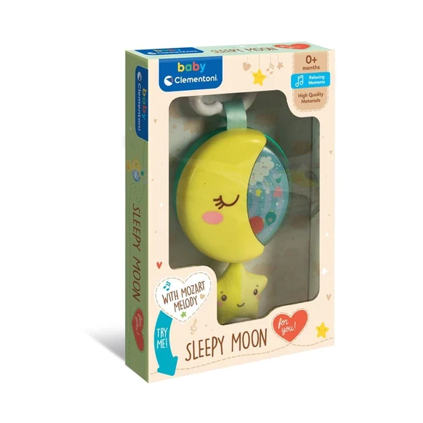 YUMURCAK TOYZ 17796 Baby Clementoni - Melodili Ay Müzik Kutusu Kız Erkek Çocuk Oyuncak Eğitici Oyuncaklar ürün görseli 1