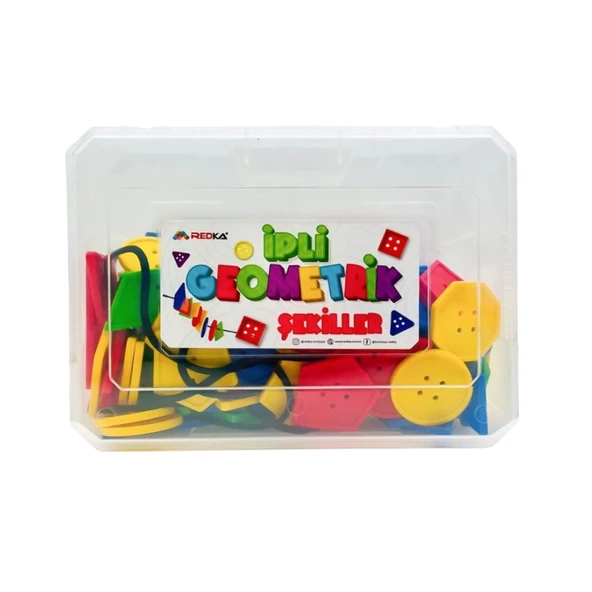 YUMURCAK TOYZ 5662 Redka İpli Geometrik Şekiller Kız Erkek Çocuk Oyuncak Eğitici Oyuncaklar ürün görseli 1