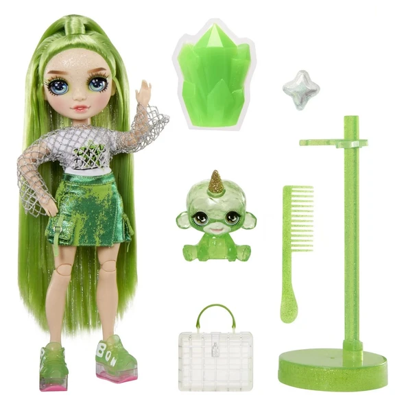 YUMURCAK TOYZ Rainbow High Jade Parlak Slime ve Evcil Hayvan Serisi Bebeği Kız Erkek Çocuk Oyuncak Eğitici Oyuncak ürün görseli 1