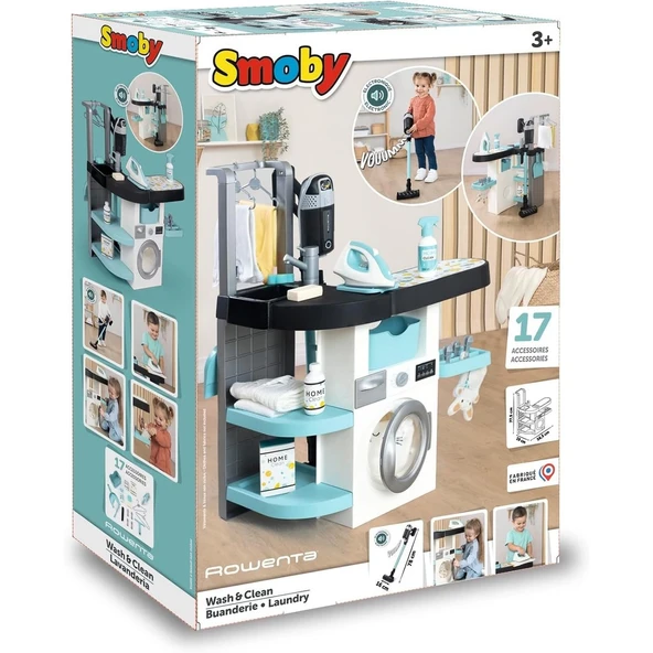 YUMURCAK TOYZ Smoby Rowenta Çamaşır Odası Kız Erkek Çocuk Oyuncak Eğitici Oyuncaklar ürün görseli 1