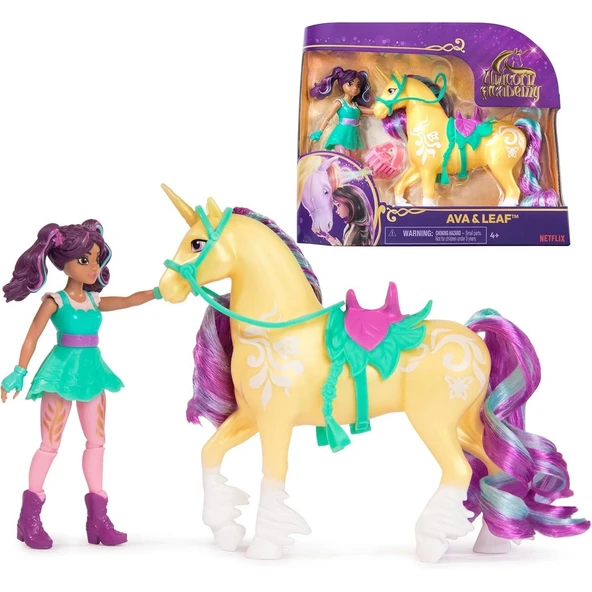 YUMURCAK TOYZ Unicorn Academy AVA ve Tek Boynuzlu At Leaf seti 12cm Kız Erkek Çocuk Oyuncak Eğitici Oyuncaklar ürün görseli 1