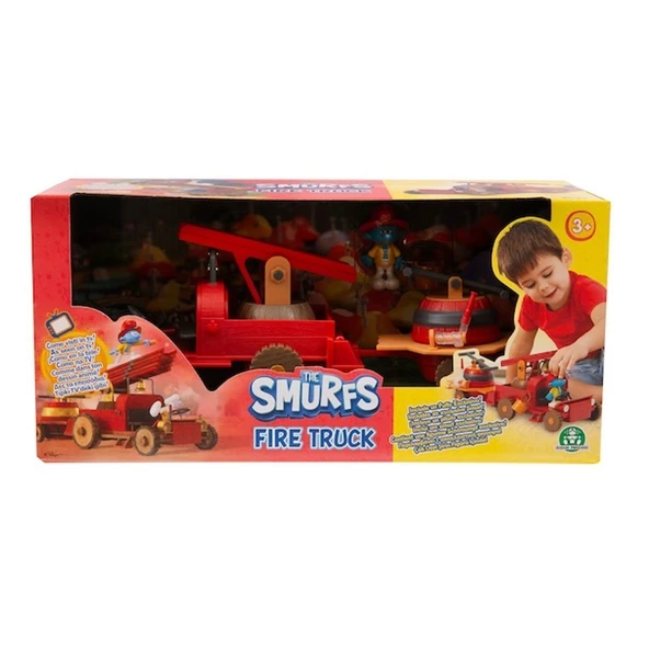 YUMURCAK TOYZ PUF26000 Şirinler İtfaiye Aracı Kız Erkek Çocuk Oyuncak Eğitici Oyuncaklar ürün görseli 1