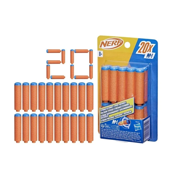 YUMURCAK TOYZ F8640 Nerf N Serisi Dart 20li Yedek Paket Kız Erkek Çocuk Oyuncak Eğitici Oyuncaklar ürün görseli 1