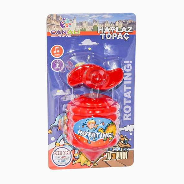 YUMURCAK TOYZ 11338 Işıklı Topaç Kız Erkek Çocuk Oyuncak Eğitici Oyuncaklar ürün görseli 1