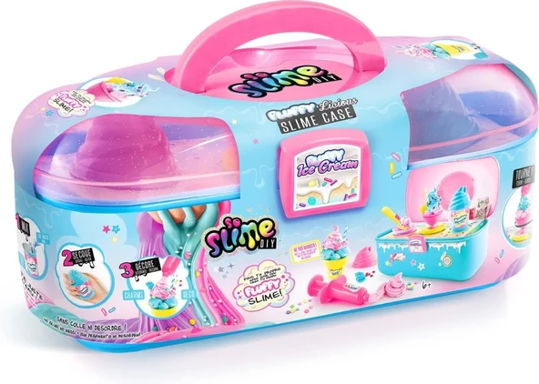 YUMURCAK TOYZ Fluffy Slime Case Marshmallow Dokulu Çantalı Slime Kız Erkek Çocuk Oyuncak Eğitici Oyuncaklar ürün görseli 1