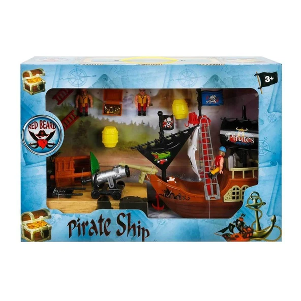 YUMURCAK TOYZ 31232 Sunman, Korsan Oyun Seti Beyaz Yelken Kız Erkek Çocuk Oyuncak Eğitici Oyuncaklar ürün görseli 1