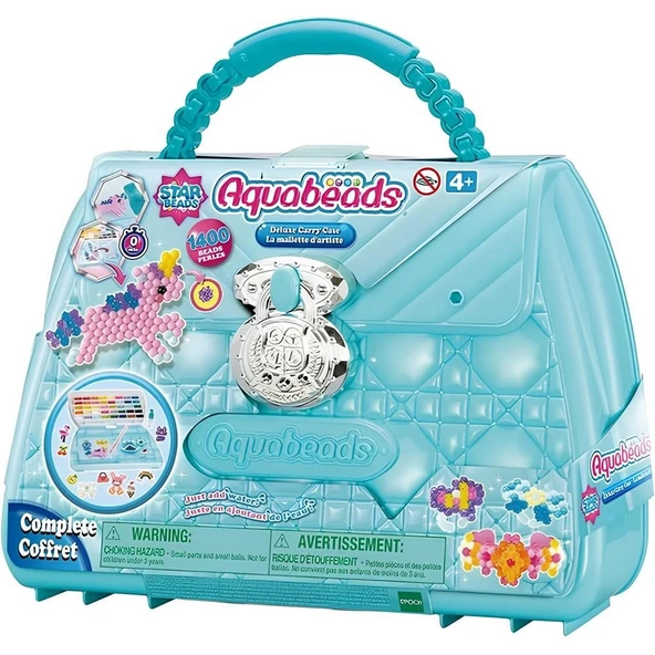 YUMURCAK TOYZ Aquabeads Çantalı Delüks Set 31914 Kız Erkek Çocuk Oyuncak Eğitici Oyuncaklar ürün görseli 1