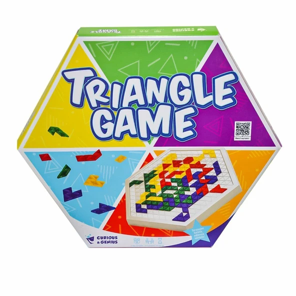 YUMURCAK TOYZ 55095 Triangle Game Kutu Oyunu Kız Erkek Çocuk Oyuncak Eğitici Oyuncaklar ürün görseli 1